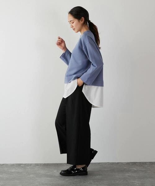 「MELROSE claire」 長袖カットソー FREE グレー レディース_画像4