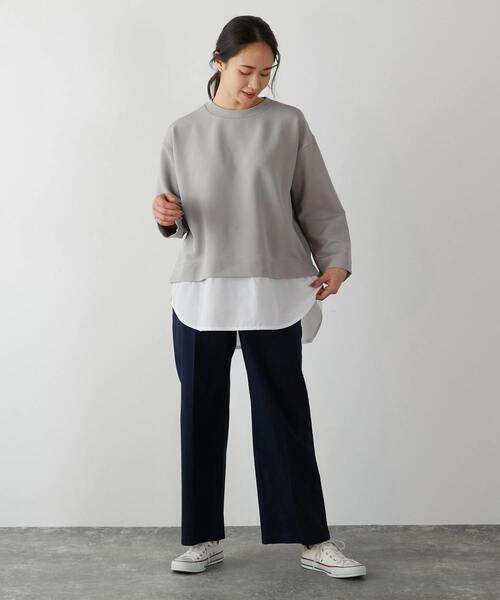 「MELROSE claire」 長袖カットソー FREE グレー レディース_画像7