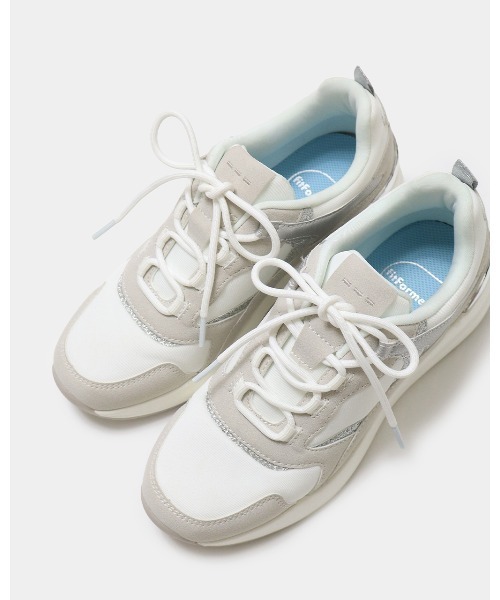「fitfit」 ローカットスニーカー 24.5cm ゴールド レディース_画像8