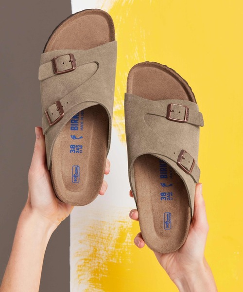 BIRKENSTOCK サンダル ZURICH SUEDE SANDAL SOFT FOOTBED Zürich Suede Leather Taupe | BIRKENSTOCK