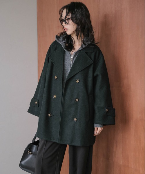 ⭐︎超美品⭐︎green ピーコート SUGAR BISKET（シュガービスケット） ピーコート pコート オーバー