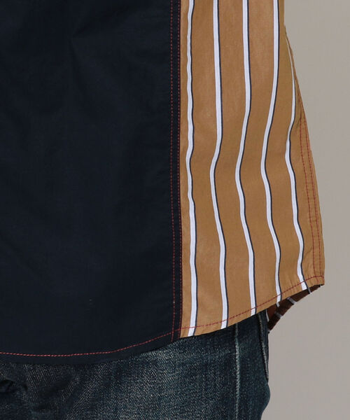 期間限定 シャツ ブラウス リメイク ストライプ ミリタリーシャツ/REMAKE STRIPE MILITARY SHIRT ZOZOTOWN PayPayモール店 - 通販 - PayPayモール 全国無料