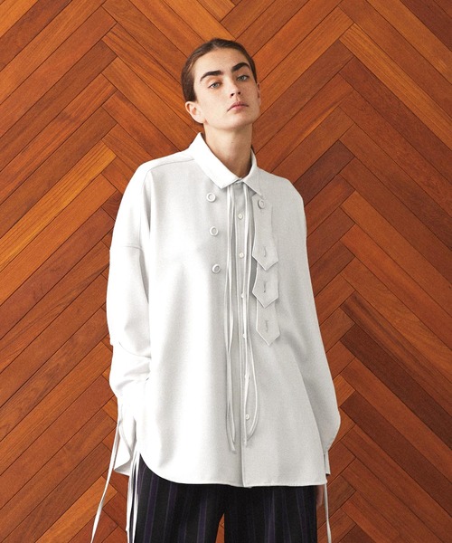 新品タグ付　SHAREEF シャリーフ　長袖シャツ　シャドーストライプ 新品タグ付SHAREEF シャリーフ長袖シャツシャドーストライプ