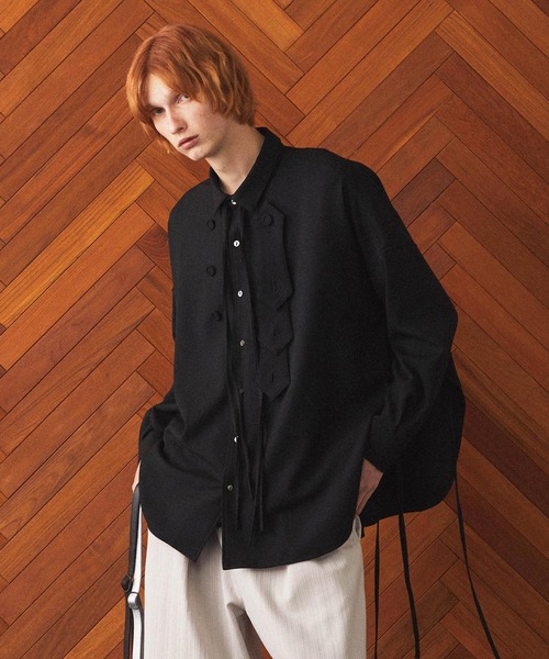 SHAREEF（シャリーフ） シャツ SIDE SLIT SHIRTS メンズ : ZOZOTOWN