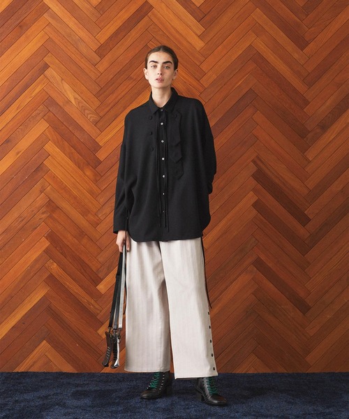 SHAREEF（シャリーフ） シャツ SIDE SLIT SHIRTS メンズ : ZOZOTOWN