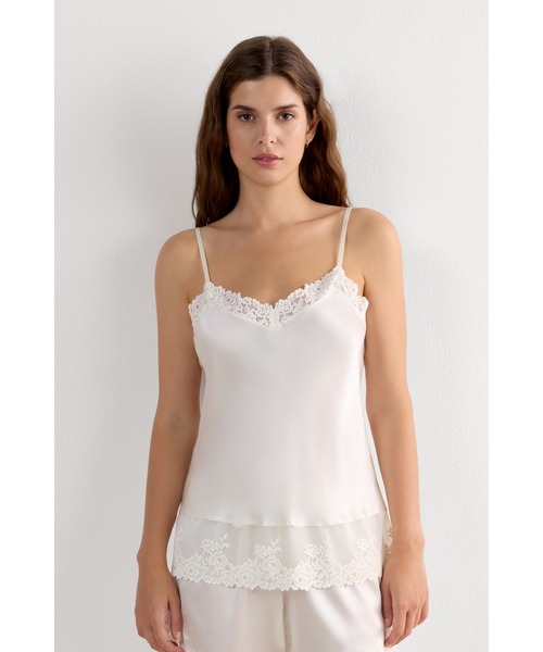 intimissimi シルクキャミソール S Intimissimi（インティミッシミ） インナーシャツ 肌着 Pretty Flowers