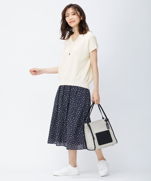 J.PRESS - 新品タグ未着 J.PRESS Ｊプレス【洗える】コットンアセテートVネックニット セール】 【洗える】コットンアセテートミラノタック ニット