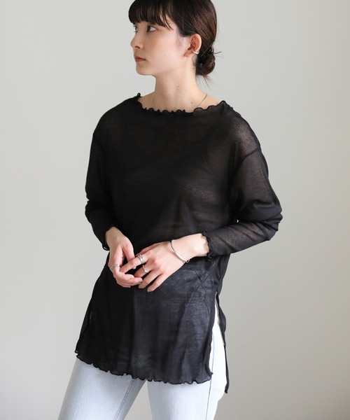 select MOCA（セレクトモカ） tシャツ シアーリブルーズプルオーバー