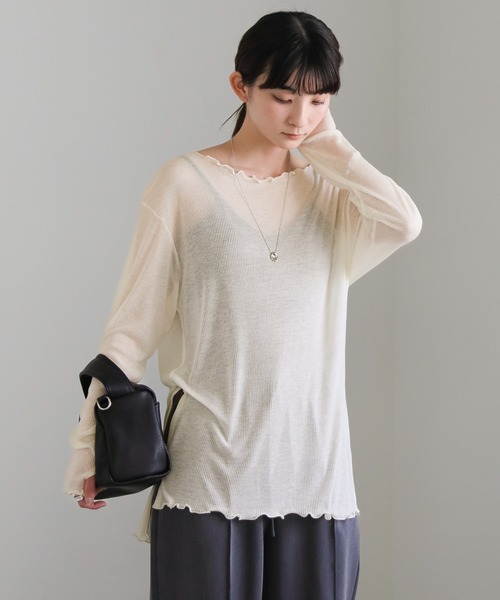 select MOCA（セレクトモカ） tシャツ シアーリブルーズプルオーバー