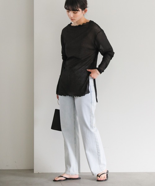 select MOCA（セレクトモカ） tシャツ シアーリブルーズプルオーバー