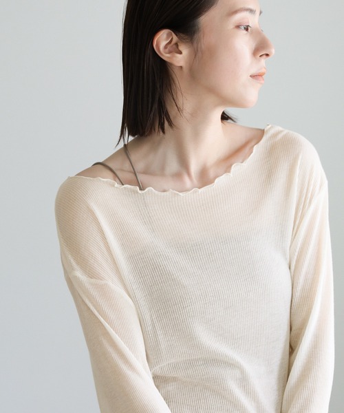select MOCA（セレクトモカ） tシャツ シアーリブルーズプルオーバー