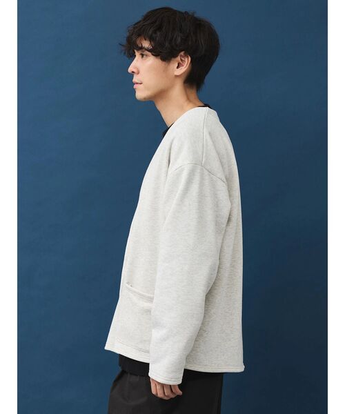 CRAFT STANDARD BOUTIQUE クルーネック裏起毛カーディガン セール】クルーネック裏起毛カーディガン（カーディガン/ボレロ
