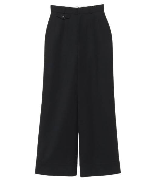 anuans ウールブレンドツイルワイドフレアパンツ S 美品 アニュアンス anuans ウールブレンドツイルワイドフレアパンツ