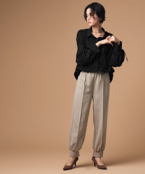 ブラウス シャツ ドロストシャーリングシャツ レディース RASW ブラウス シャツ 「RASW」ドロストシャーリングシャツ