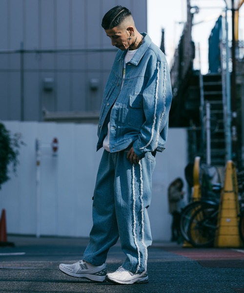 Subciety（サブサエティ） デニムジャケット gジャン FRINGE DENIM JKT
