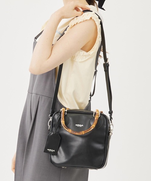 バッグ MILKFED BAMBOO HANDLE SQUARE BAG BAMBOO HANDLE SQUARE BAG – calif（カリフ）公式サイト