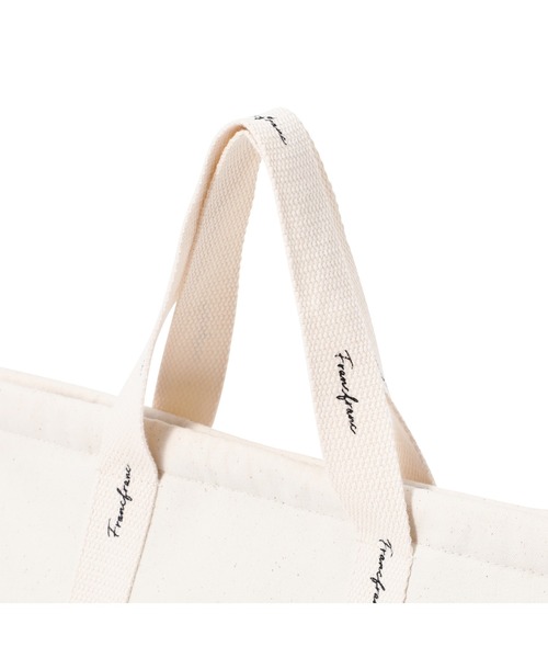 Francfranc エコバッグ ロゴ 2WAY ランチバッグ アイボリー