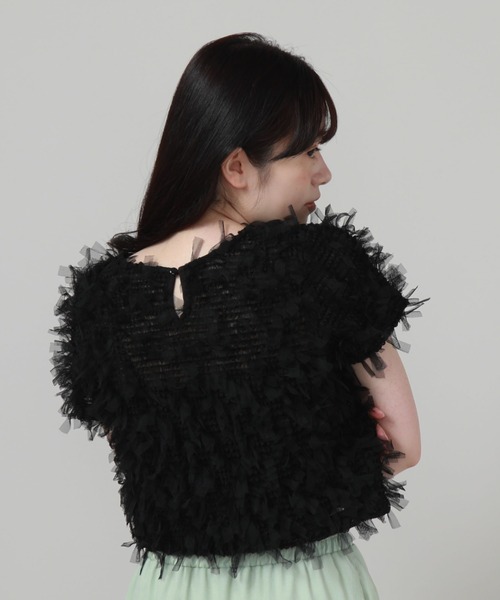archives tシャツ Tシャツ リボンチュールコンパクトTOPS