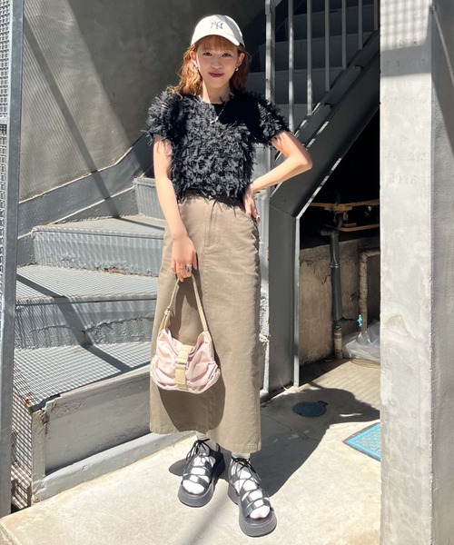 archives tシャツ Tシャツ リボンチュールコンパクトTOPS