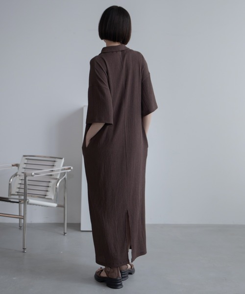 ポップコーンJQ ワンピース ribbon circular JQ onepiece greige/black