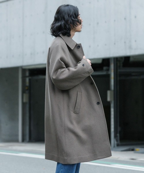 URBAN RESEARCH DOORS レッドブラウン ステンカラーコート URBAN RESEARCH DOORS（アーバンリサーチドアーズ）の