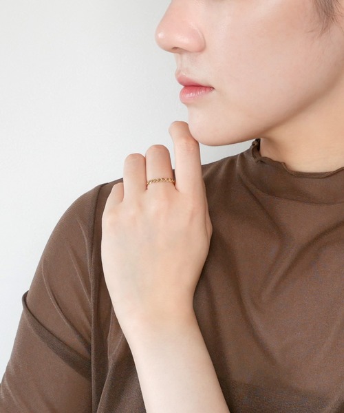 va vendome aoyama 指輪 リング K10YG ゴールド チェーンリング