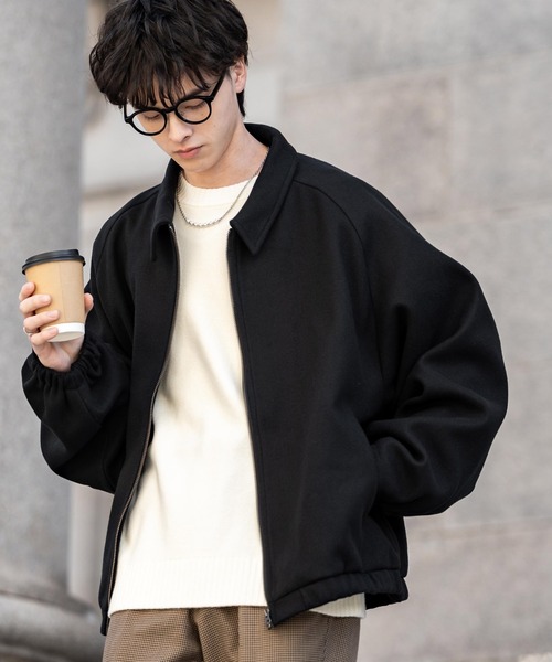 LANVIN ダブルジップブルゾン　ドルマンスリーブ　薄手　ライトアウター　S 楽天市場】ブルゾン ショート メンズ レディース ジャケット