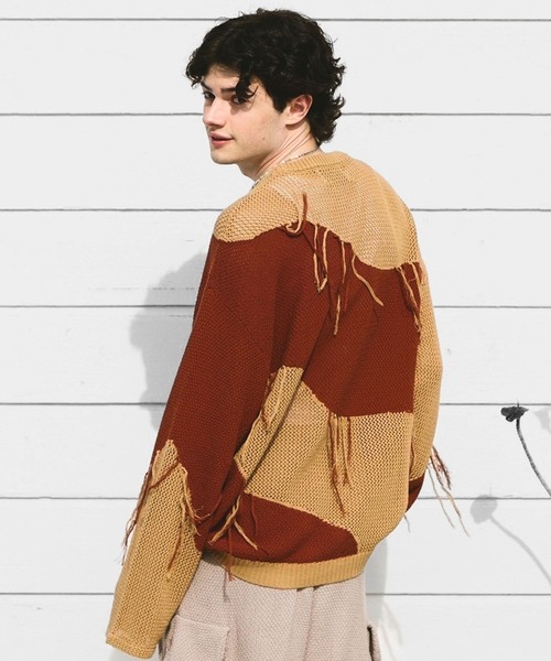TASTE by Knit セーター ニット 「TASTE by Knit」Mesh switching knit