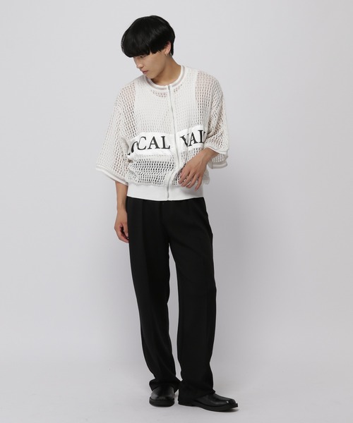 ASCLO（エジュクロ） カーディガン ASCLO／ローカルメッシュZIP UP 