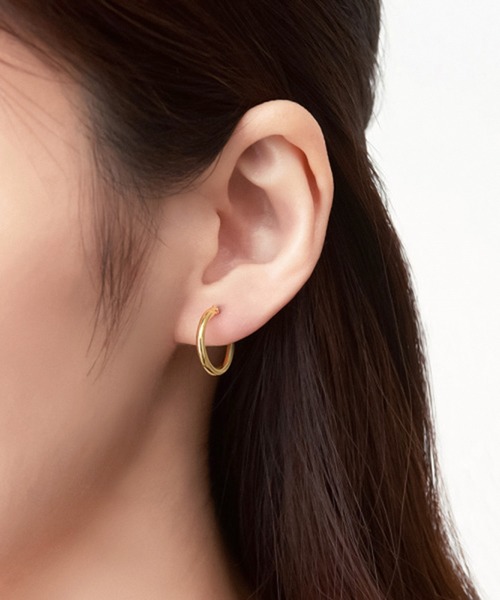 ESTELLE ピアス K18 イエローゴールド フープ ESTELLE