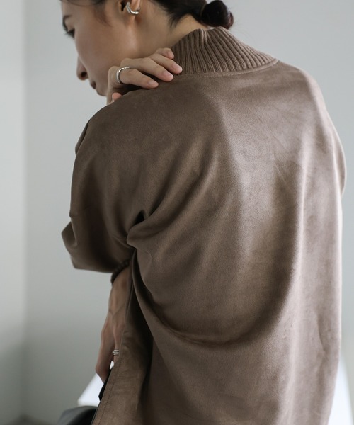 select MOCA（セレクトモカ） スエードポンチネックリブトップス