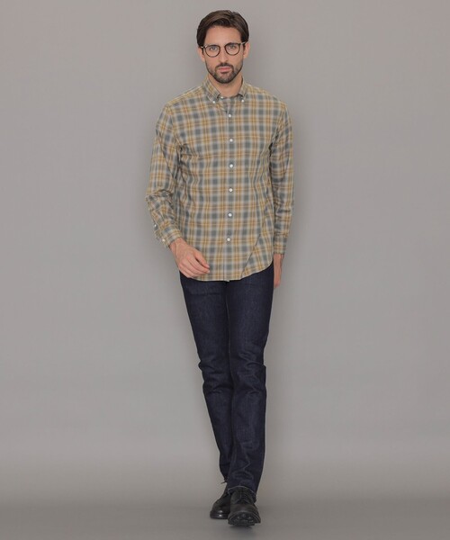 美品 MACKINTOSH LONDON チェック シャツ ホリゾンタルカラー MACKINTOSH LONDON シャツ 「WEB・一部店舗限定」コットンツイル