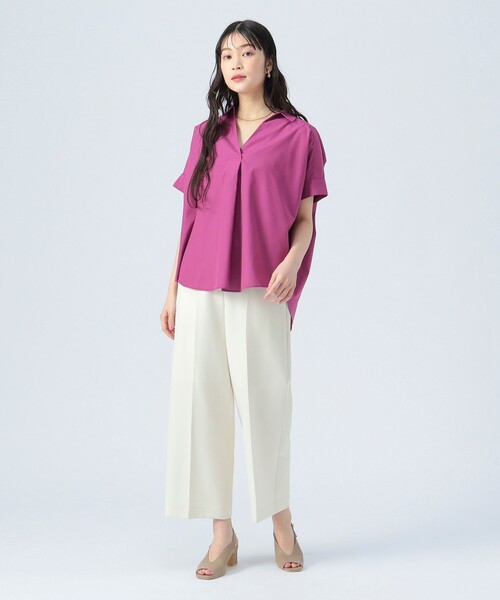 ブラウス シャツ スキッパー プルオーバーシャツ レディース BEAMS HEART ブラウス シャツ スキッパー プルオーバーシャツ