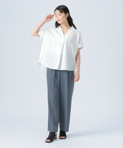 ブラウス シャツ スキッパー プルオーバーシャツ レディース BEAMS HEART ブラウス シャツ スキッパー プルオーバーシャツ