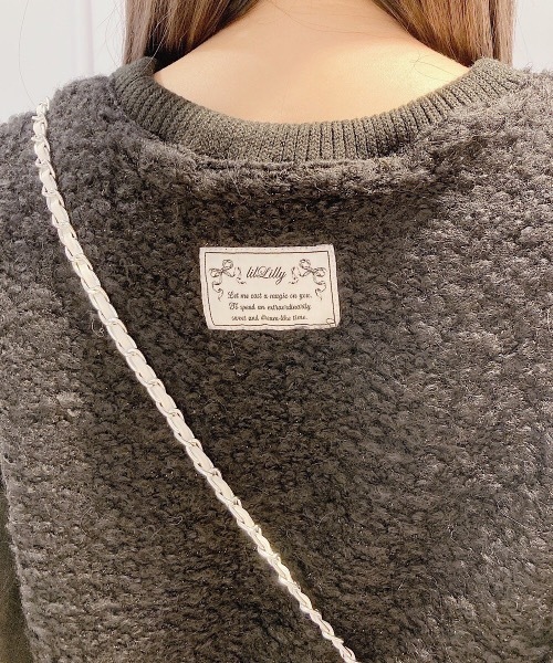 lilLilly tシャツ ラメフリルニット レディース : ZOZOTOWN