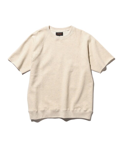 BEAMS+ トレーナー スウェット カット オフ ショート スリーブ