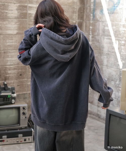 パーカー 「PBLIM×manikoコラボ」グラフィックフーディ レディース メンズ PBLIM パーカー 「PBLIM×manikoコラボ」グラフィックフーディ