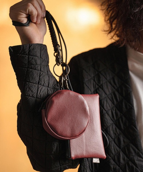 丸ポーチ　MAKOLIY GLIMCLAP ポーチ mko12545- Differently shaped two-pieces pouch