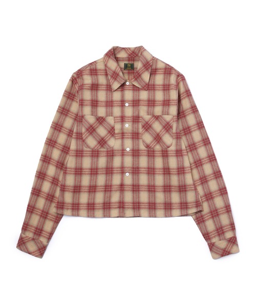Noen シャドーオンブレチェックシャツ Noen シャツ シャドーオンブレチェックシャツ メンズ レディース