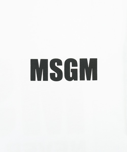 tシャツ 「New Basic」NEVER LOOK BACK ステートメントロゴTシャツ レディース MSGM tシャツ 「New Basic」NEVER LOOK BACK ステートメントロゴ