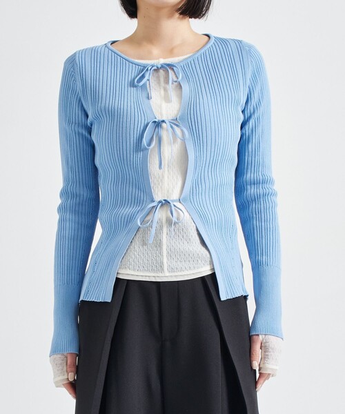 STUDIOUS カーディガン 「STUDIOUS/ステュディオス」Ribbon