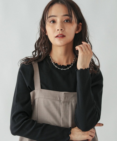 GLOBAL WORK（グローバルワーク） tシャツ Beauteeメローリブ長袖