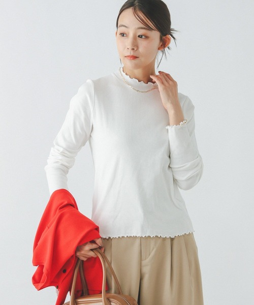 タンブル（ルビー） GLOBAL WORK（グローバルワーク） tシャツ Beauteeメローリブ長袖