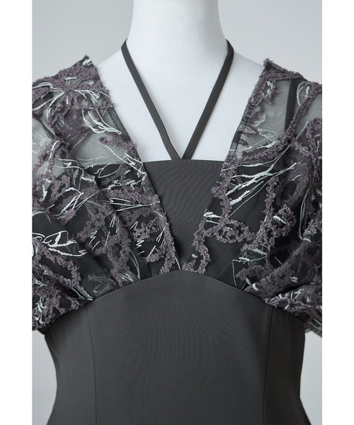 niana フェザーフラワーレイヤードドレス niana（ニアナ） ドレス フェザーフラワーレイヤードドレス 結婚式