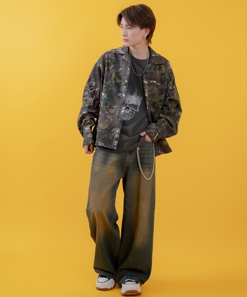 【希少】　エンジーンズ　YEN JEANS ウォレットチェーン improves ジーンズ ウォレットチェーン付き デニムパンツ メンズ