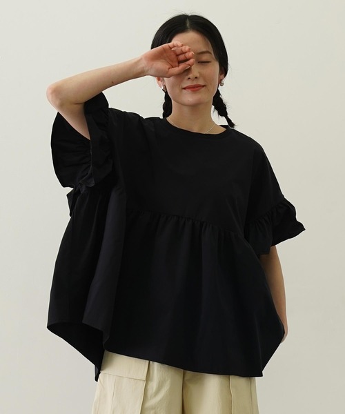 Ocean Pacific ラッシュガード MILKFED. × OP RUFFLE TUNIC