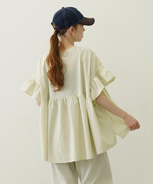 コラボ ミルクフェド MILKFED. オーシャンパシフィック ラッフルチュニック 103252013006 SU25 MILKFED.×OP RUFFLE TUNIC 半袖 Ocean Pacific BEIGE 正規取扱店 楽天市場】コラボ ミルクフェド MILKFED. オーシャン