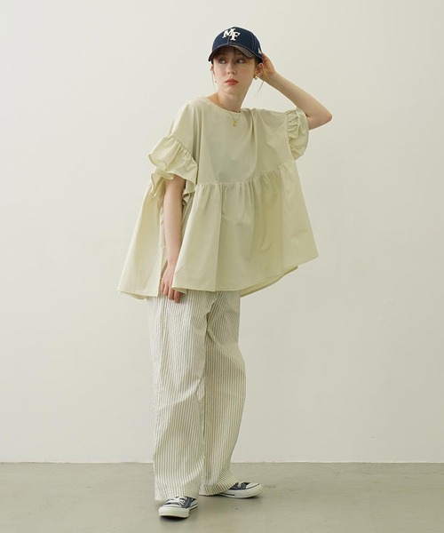 Ocean Pacific ラッシュガード MILKFED. × OP RUFFLE TUNIC