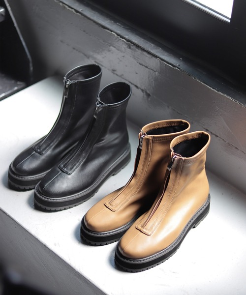 「SESTO」 ショートブーツ LL ブラック レディースの画像3