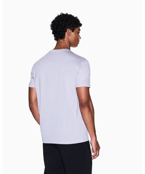tシャツ 「A|X アルマーニ エクスチェンジ」シャイニーボックスロゴ 半袖クルーネックTシャツ/REGULAR メンズの画像